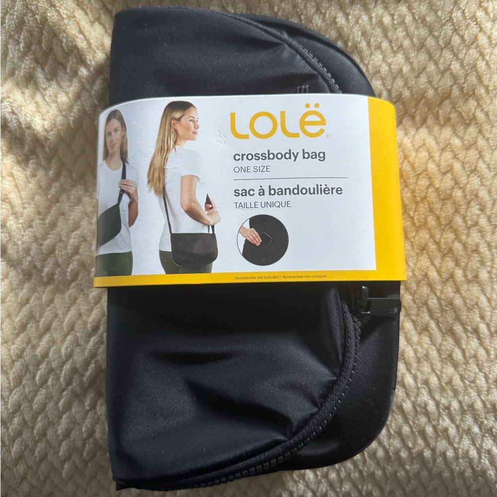 Lole Black Crossbody Bag with Modern Design and Practical Size